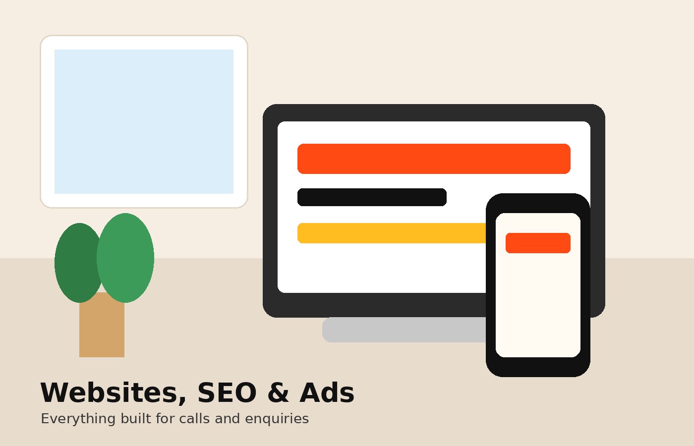 Web design and digital marketing services desk